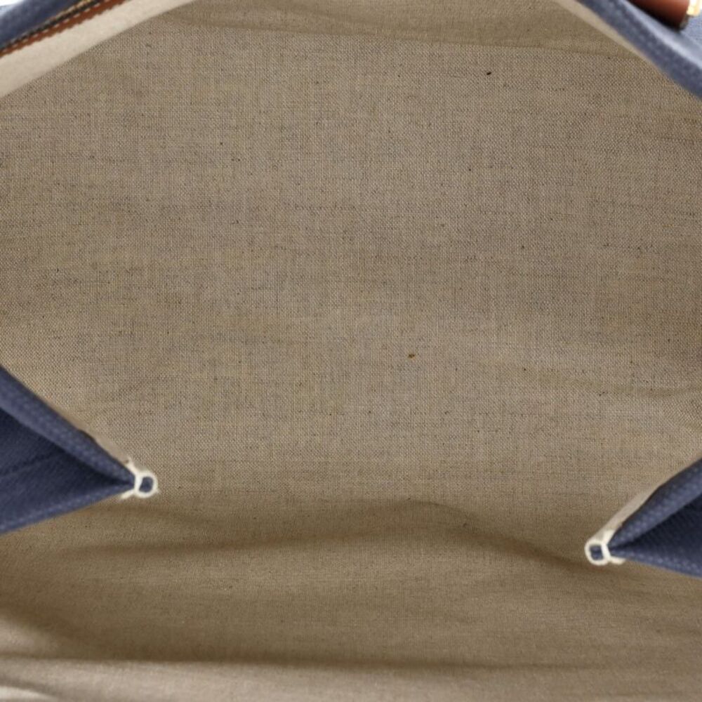 Celine Horizontal Cabas Tote Canvas with Leather Small Blue - Picture 5 of 8